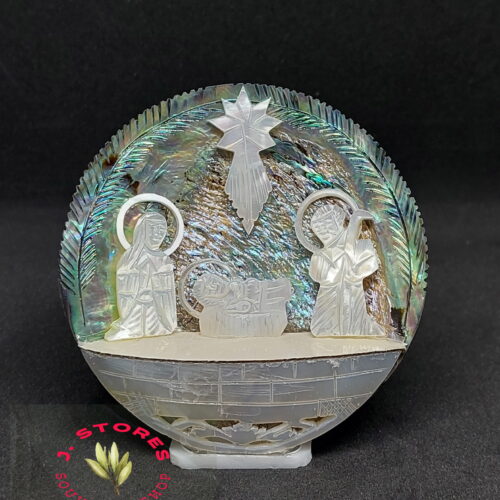 Mother of pearl handmade shell Nativity 50g