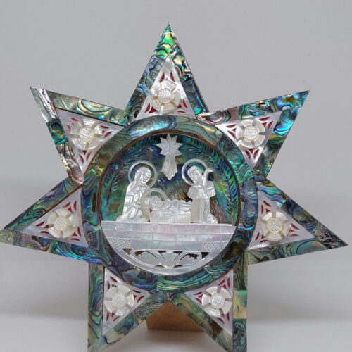 Mother of pearl handmade star Nativity 120g