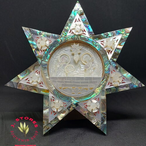 Mother of pearl handmade star Nativity 120g