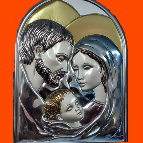 Holy Family Metal Icon