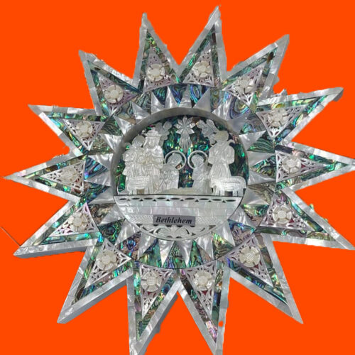 Mother of pearl handmade star Nativity 350g